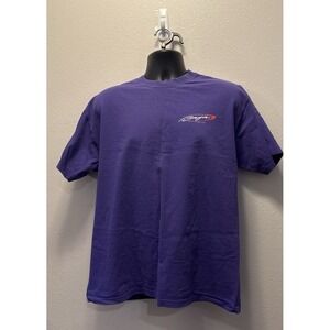 Vintage Baja Boats Mens Large Spell Out Short Sleeve T-Shirt Purple‎ Cotton